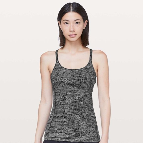 lululemon athletica Tops - Lululemon Strappy Back Yoga Workout Free To Be Tank Nulu Fabric Built In Bra